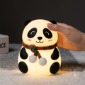 Adorable Panda Silicone Night Light with 7 Color Changing Mode USB Rechargeable Bedside Lamp