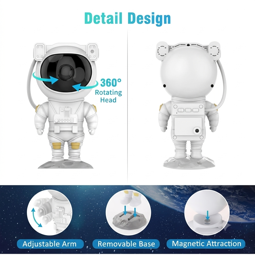 Astronaut Galaxy Projector