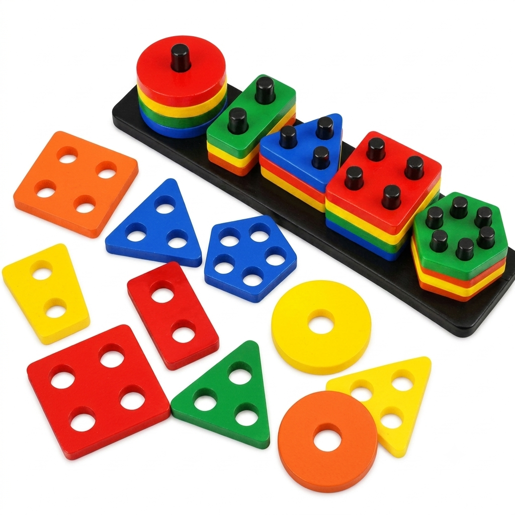 Educational Shape Sorter Board for Kids | Brain Development Learning Toy