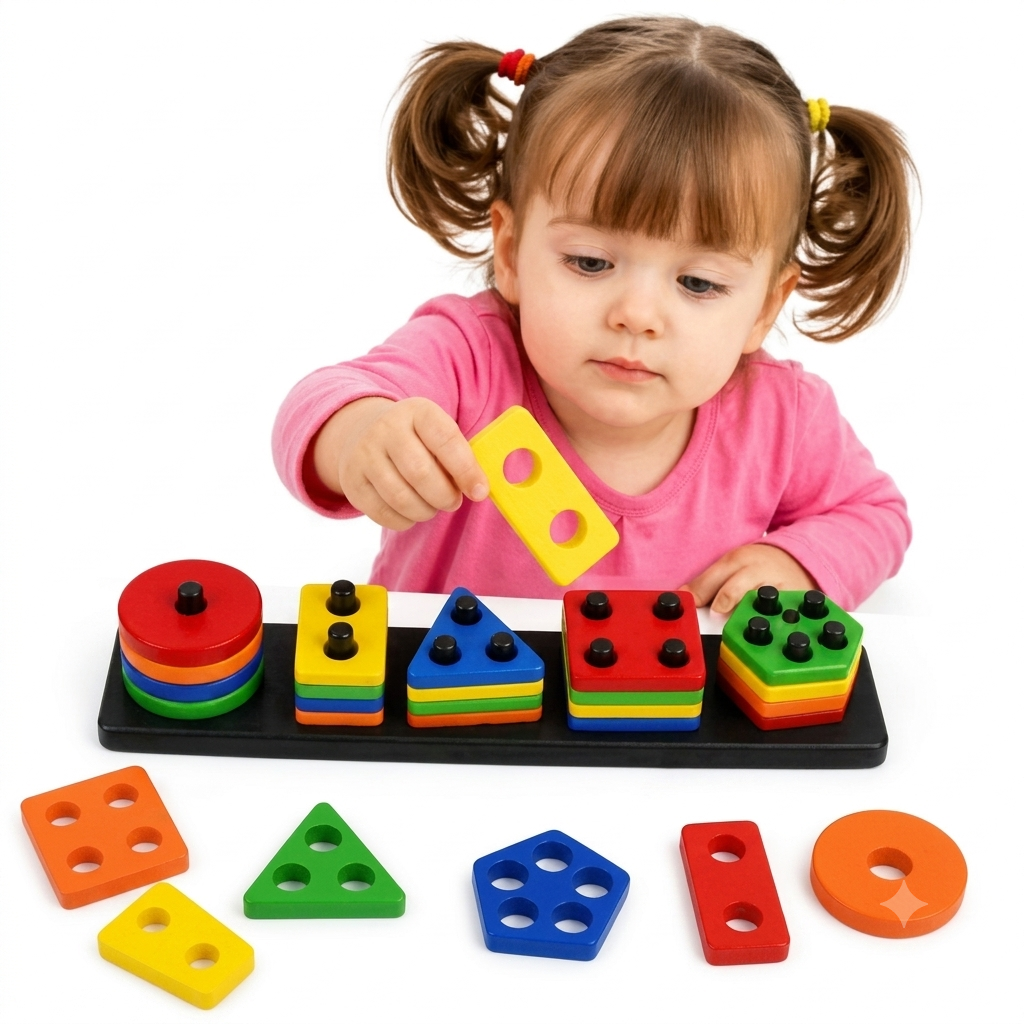 Educational Shape Sorter Board for Kids | Brain Development Learning Toy