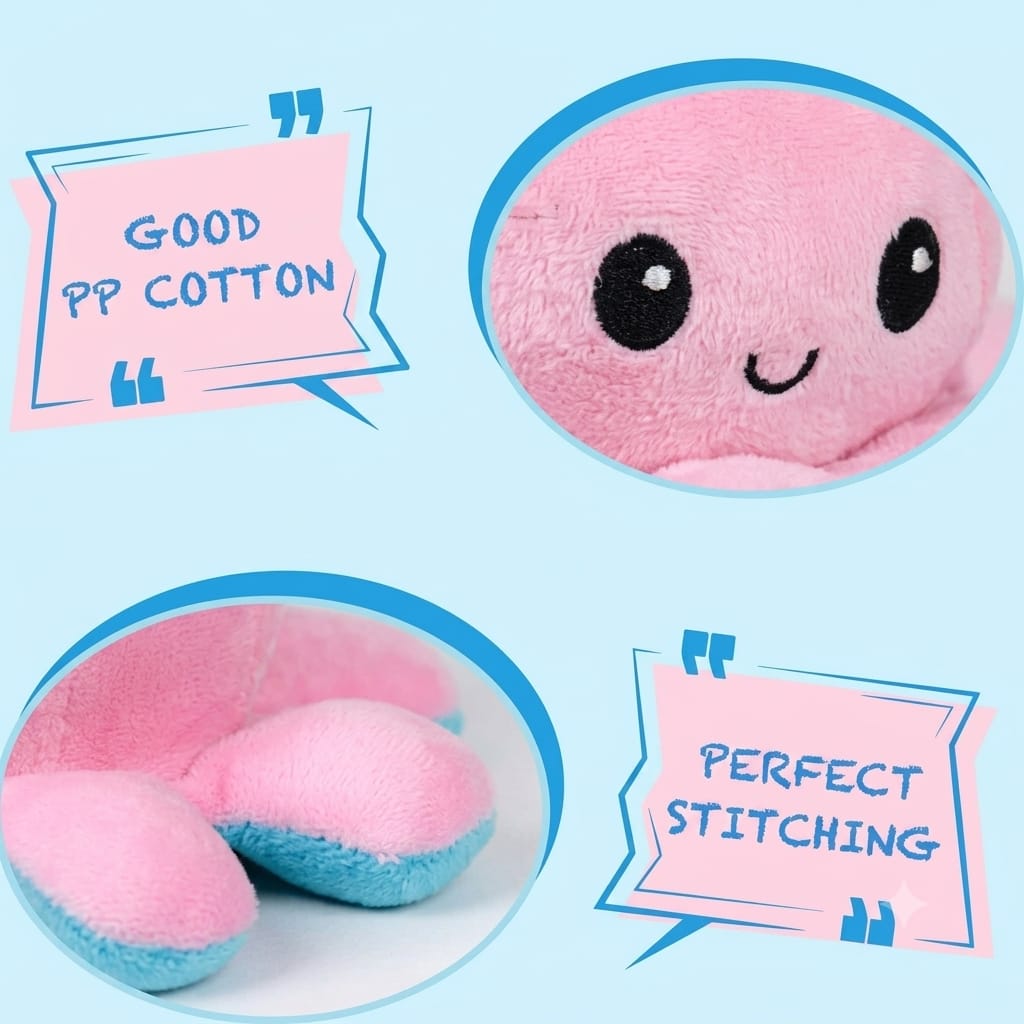 Cute Blue Octopus Plush Toy