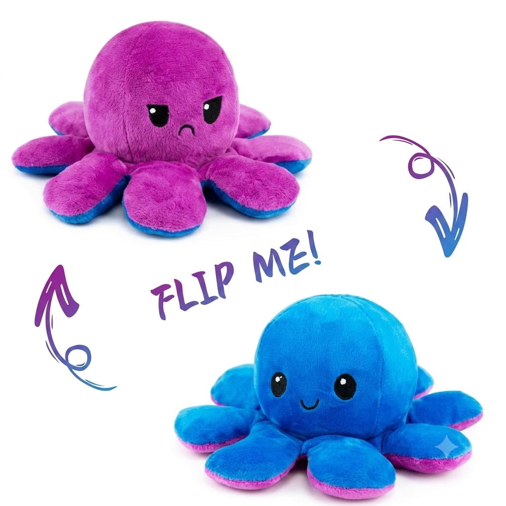 Cute Blue Octopus Plush Toy